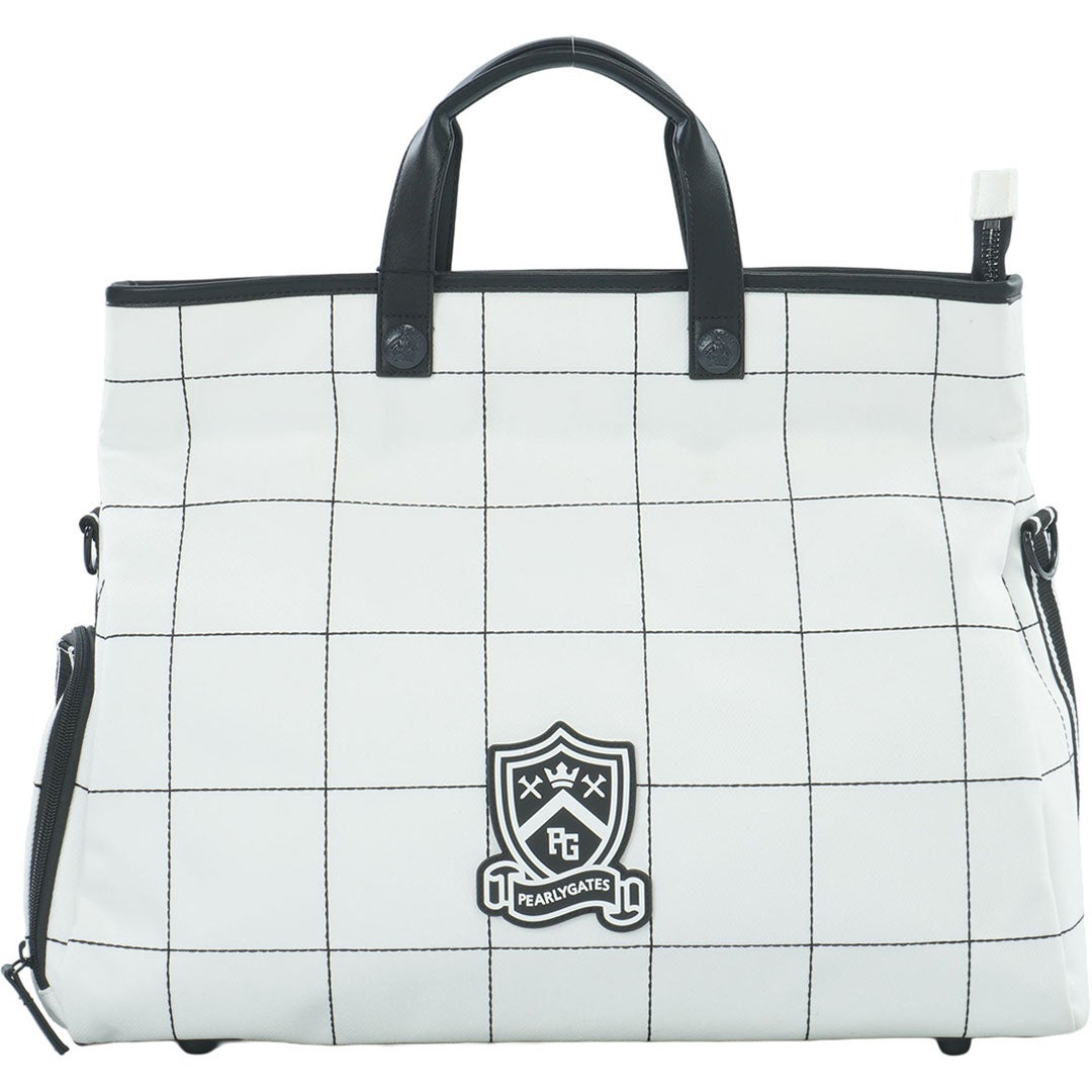 パーリーゲイツ PEARLY GATES メンズ レディース ユニセック ウィンドペン柄ロッカーバッグ (UNISEX) PAMG62FF オフホワイト 詳細11