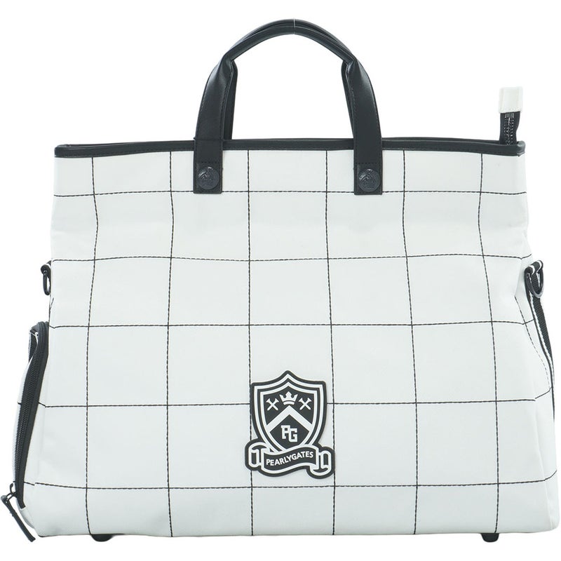 パーリーゲイツ PEARLY GATES メンズ レディース ユニセック ウィンドペン柄ロッカーバッグ (UNISEX) PAMG62FF オフホワイト 詳細11