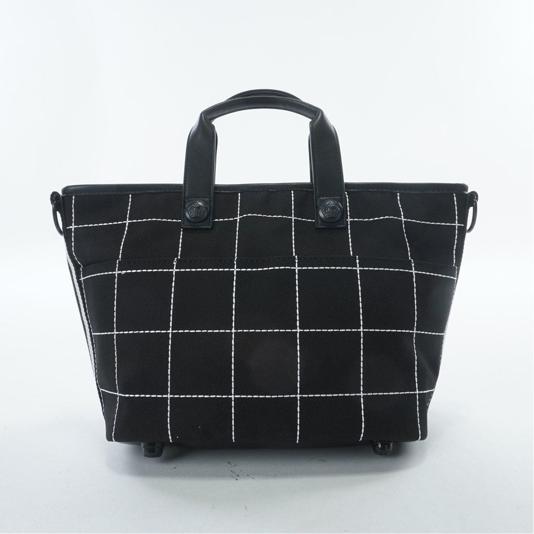 パーリーゲイツ PEARLY GATES メンズ レディース ユニセック ウィンドペン柄カートバッグ (UNISEX) PAMG62GF ディープブルー 詳細2