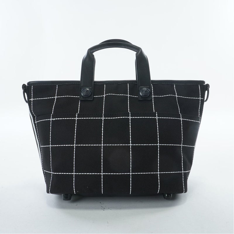 パーリーゲイツ PEARLY GATES メンズ レディース ユニセック ウィンドペン柄カートバッグ (UNISEX) PAMG62GF ディープブルー 詳細2