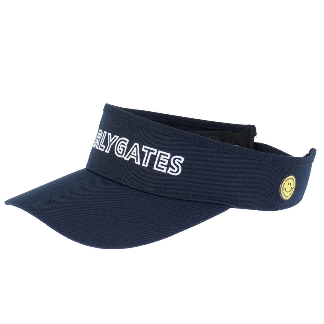 パーリーゲイツ PEARLY GATES メンズ レディース ユニセックス 【PG is PG】リサイクルツイルバイザー (UNISEX) PAMG65SF ネイビー 詳細1
