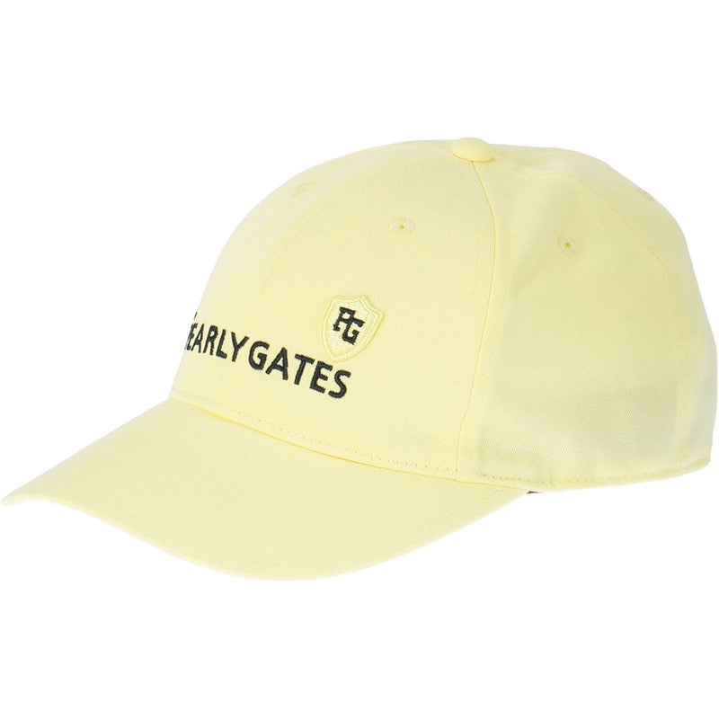 パーリーゲイツ PEARLY GATES メンズ レディース ユニセックス BASICロゴ刺繍リサイクルツイルキャップ (UNISEX) PAMG65TF イエロー 詳細1