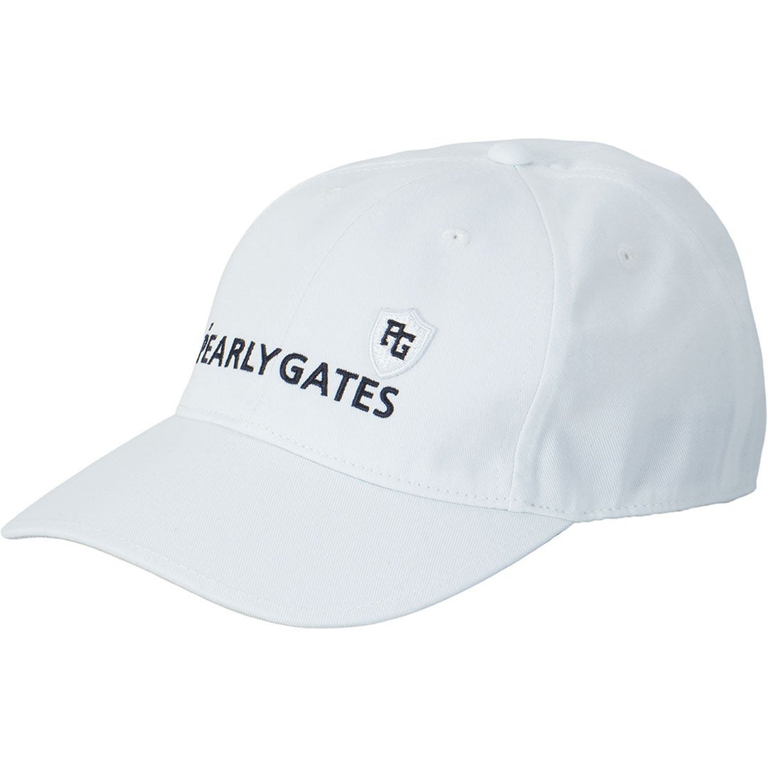 パーリーゲイツ PEARLY GATES メンズ レディース ユニセックス BASICロゴ刺繍リサイクルツイルキャップ (UNISEX) PAMG65TF ホワイト 詳細6