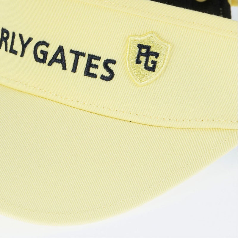 パーリーゲイツ PEARLY GATES メンズ レディース ユニセックス BASICロゴ刺繍リサイクルツイルバイザー (UNISEX) PAMG65UF イエロー 詳細5