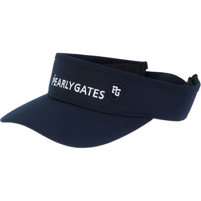 パーリーゲイツ PEARLY GATES メンズ レディース ユニセックス BASICロゴ刺繍リサイクルツイルバイザー (UNISEX) PAMG65UF ネイビー 詳細7