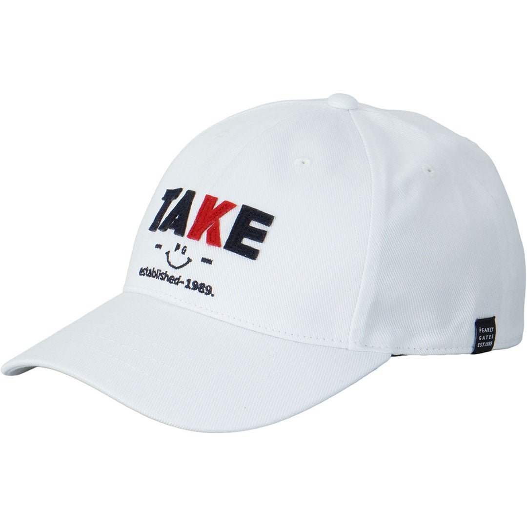 パーリーゲイツ PEARLY GATES メンズ レディース ユニセックス TAKE PGロゴキャップ (UNISEX) PAMG65VF ホワイト 詳細1