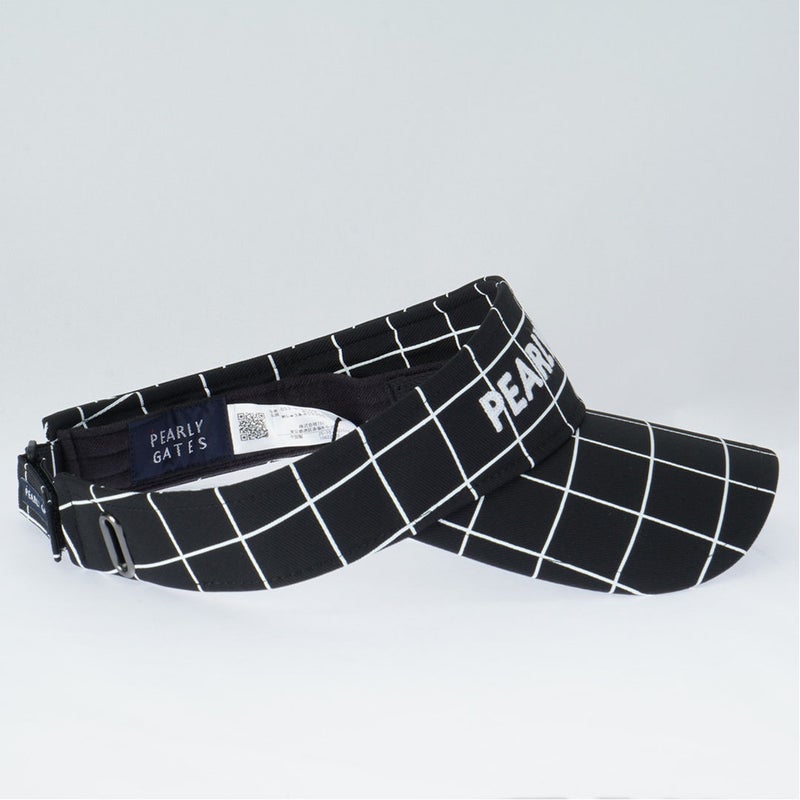 パーリーゲイツ PEARLY GATES メンズ レディース ユニセックス ウィンドペン柄UVバイザー (UNISEX) PAMG65XF ディープブルー 詳細2
