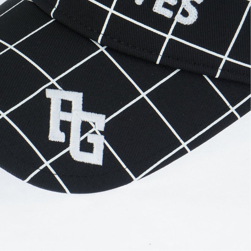 パーリーゲイツ PEARLY GATES メンズ レディース ユニセックス ウィンドペン柄UVバイザー (UNISEX) PAMG65XF ディープブルー 詳細5
