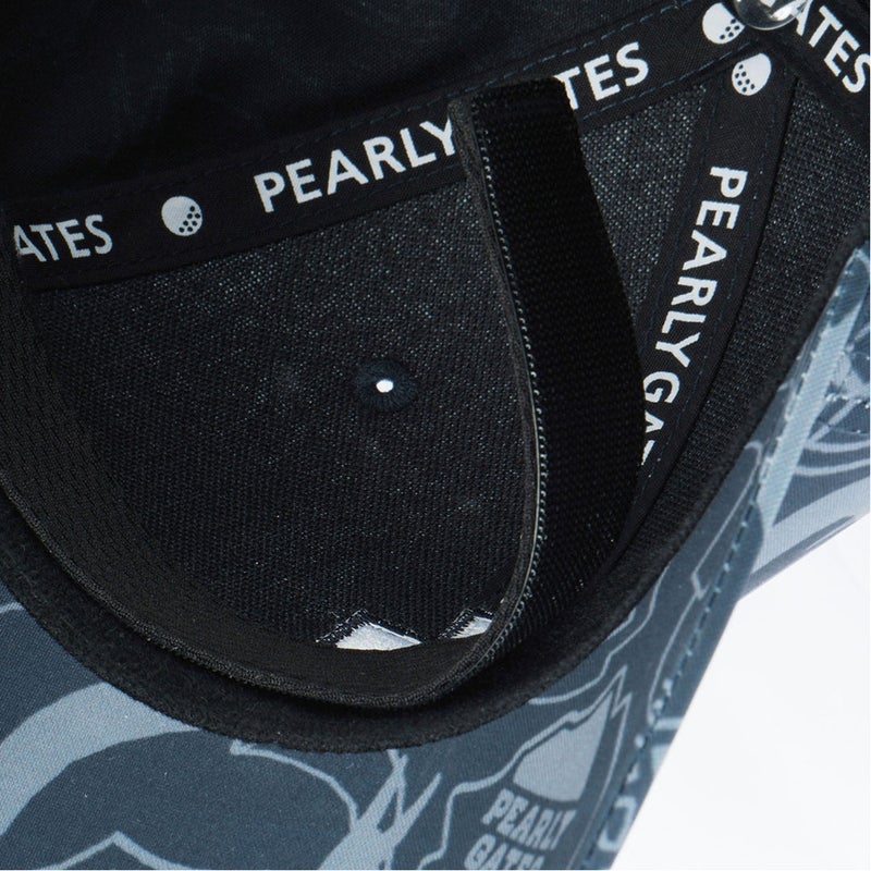 パーリーゲイツ PEARLY GATES メンズ レディース ユニセックス エンブレム総柄キャップ (UNISEX) PAMG65YF ディープブルー 詳細6