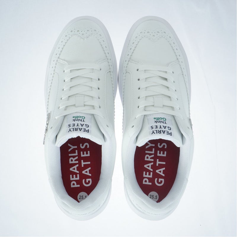 パーリーゲイツ PEARLY GATES メンズ THE SHOSE スパイクレスゴルフシューズ (ウィングチップ) (MENS) PAMS62 ホワイト 詳細2