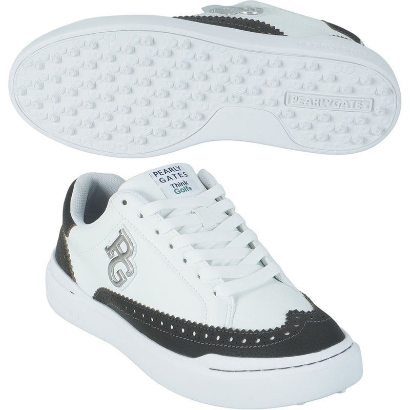 パーリーゲイツ PEARLY GATES メンズ THE SHOSE スパイクレスゴルフシューズ (ウィングチップ) (MENS) PAMS62 ホワイト×ネイビー 詳細9