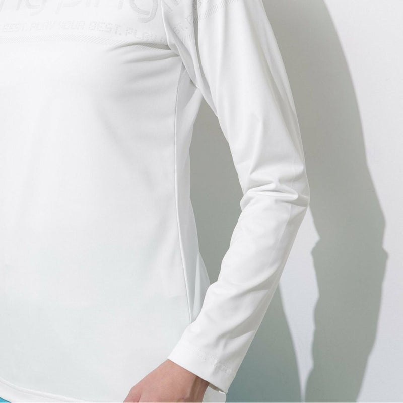 PING APPAREL ピンアパレル レディース 長袖ハイネック ホワイト 詳細6