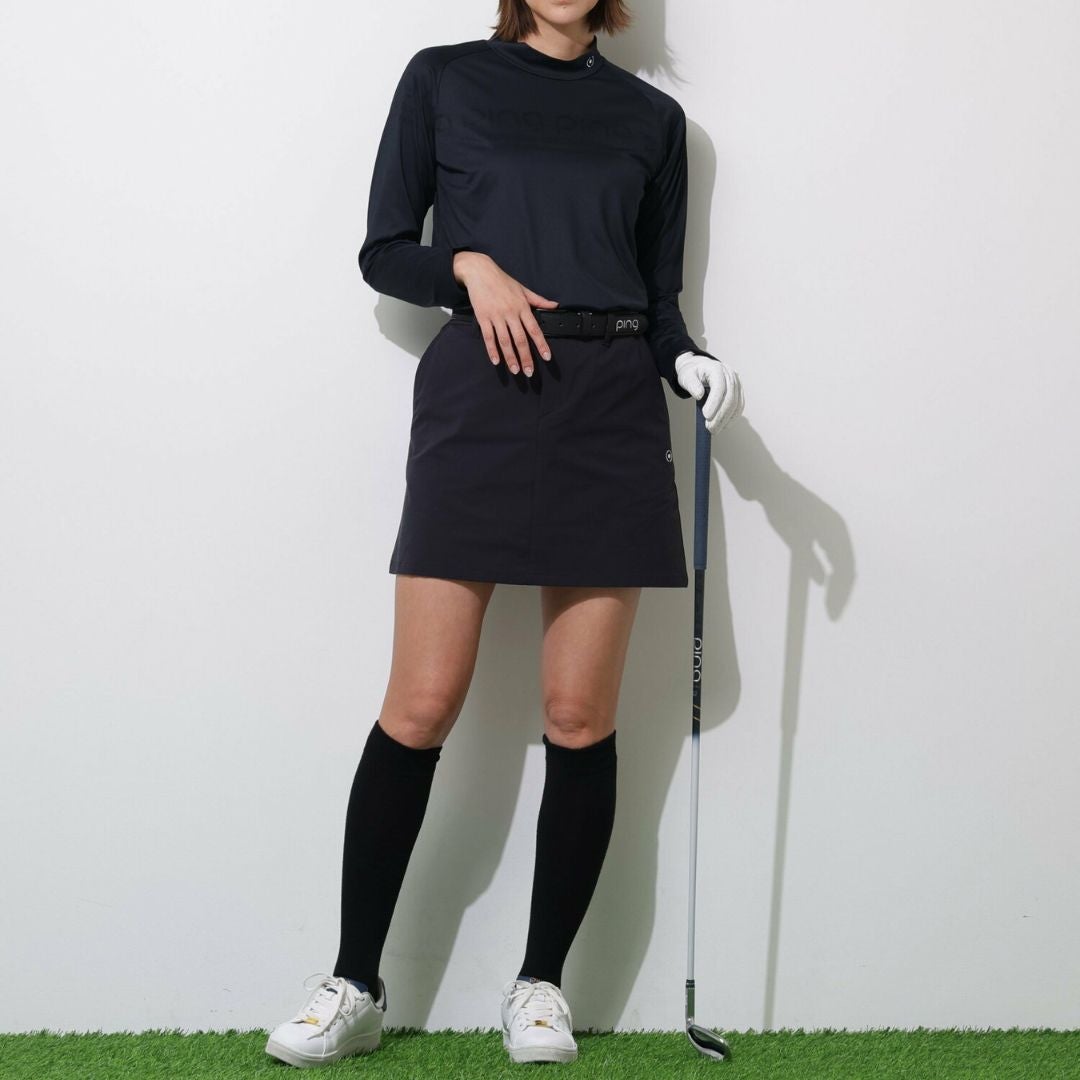30％OFF】[ピン アパレル]レディース ロゴジャカード長袖ハイネック