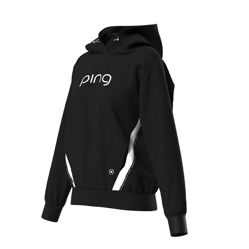 PING APPAREL ピンアパレル レディース パーカー ブラック 詳細