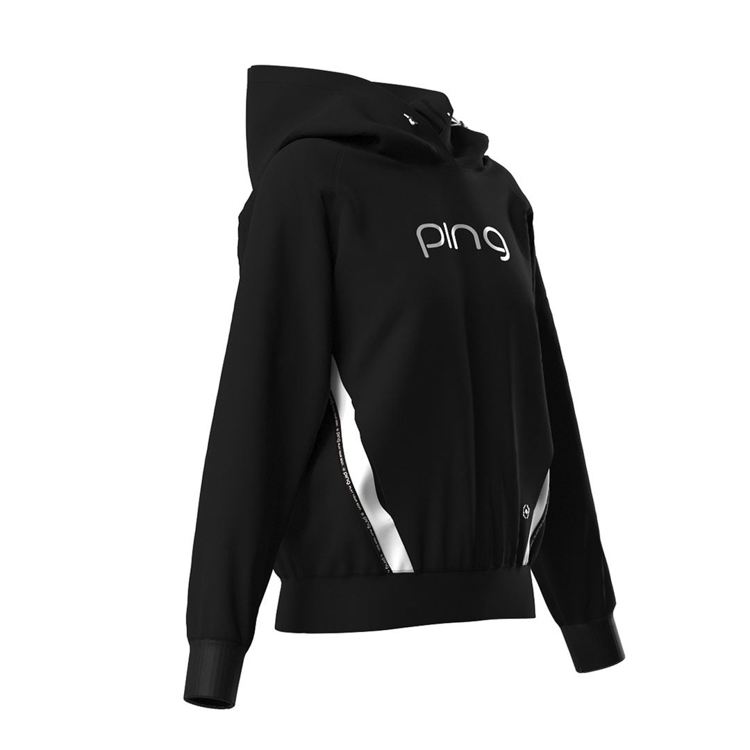 PING APPAREL ピンアパレル レディース パーカー ブラック 詳細