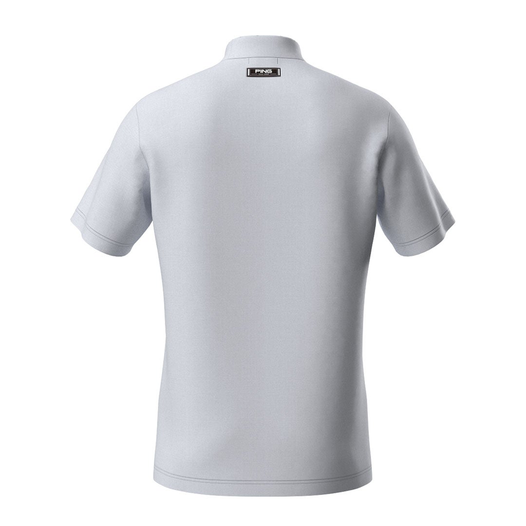 ピン アパレル PING APPAREL メンズ アップリケ半袖ハイネックシャツ ＜NATIVE＞ (MENS) PIMA63E ホワイト 詳細2