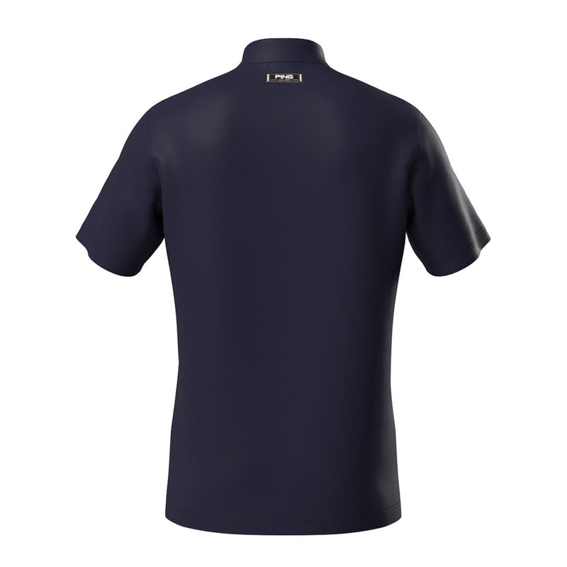 ピン アパレル PING APPAREL メンズ アップリケ半袖ハイネックシャツ ＜NATIVE＞ (MENS) PIMA63E ネイビー 詳細9