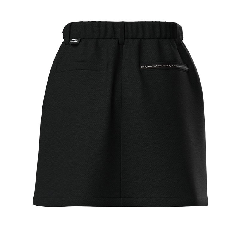 ピン アパレル PING APPAREL レディース 全方向ストレッチドビーサイドプリーツスカート ＜PERFORMANCE＞ (LADIES) PILA62N ブラック 詳細2