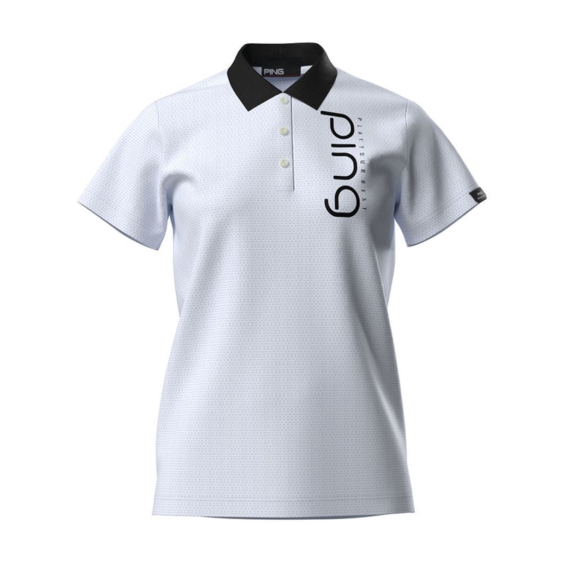 ピン アパレル PING APPAREL レディース ハニカムメッシュ/ベア天竺 レイヤードツインセット ＜PERFORMANCE＞ (LADIES) PILA62U ホワイト 詳細1