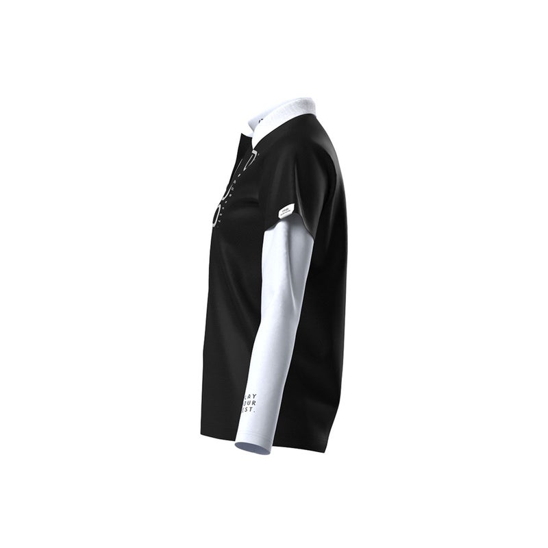 ピン アパレル PING APPAREL レディース ハニカムメッシュ/ベア天竺 レイヤードツインセット ＜PERFORMANCE＞ (LADIES) PILA62U ブラック 詳細6