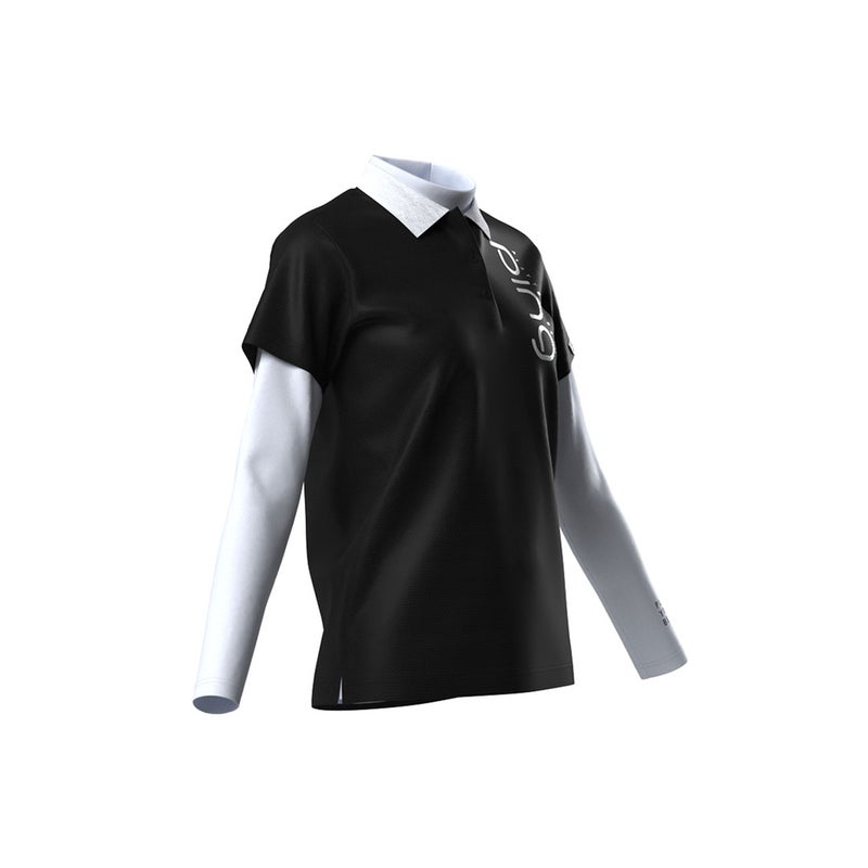 ピン アパレル PING APPAREL レディース ハニカムメッシュ/ベア天竺 レイヤードツインセット ＜PERFORMANCE＞ (LADIES) PILA62U ブラック 詳細11