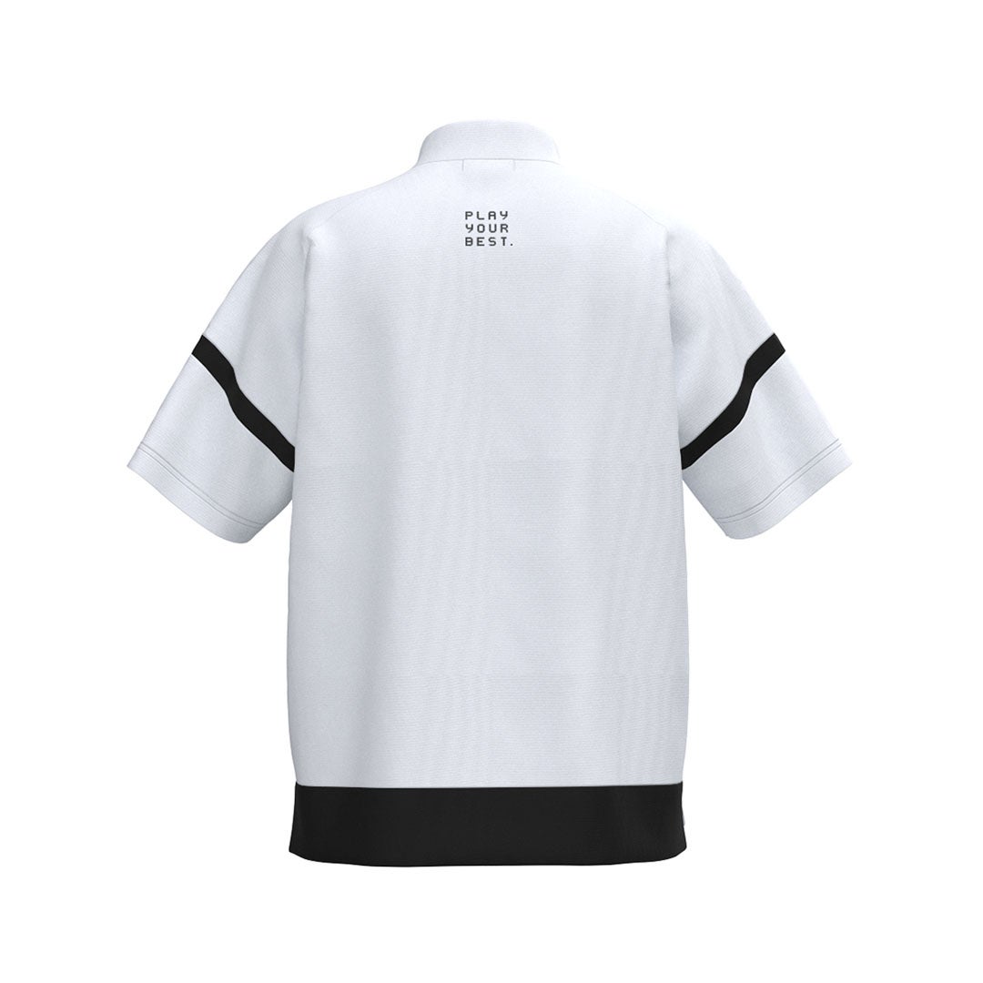 ピン アパレル PING APPAREL レディース レイブロックエコ配色切替半袖ハイネックシャツ (PERFORMANCE) PILA63G ホワイト 詳細2