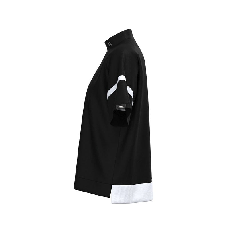 ピン アパレル PING APPAREL レディース レイブロックエコ配色切替半袖ハイネックシャツ (PERFORMANCE) PILA63G ブラック 詳細8