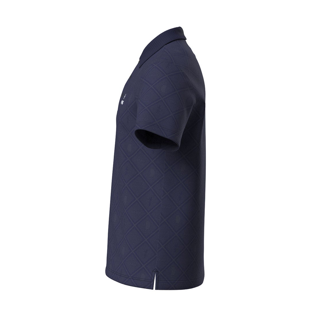 ピン アパレル PING APPAREL メンズ バイアスチェックプリントEPIX変形ストレッチサッカー半袖ポロシャツ (NATIVE) PIMA62Z ネイビー 詳細5