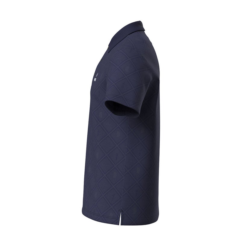 ピン アパレル PING APPAREL メンズ バイアスチェックプリントEPIX変形ストレッチサッカー半袖ポロシャツ (NATIVE) PIMA62Z ネイビー 詳細5