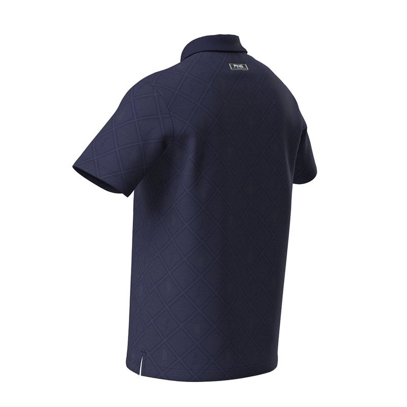 ピン アパレル PING APPAREL メンズ バイアスチェックプリントEPIX変形ストレッチサッカー半袖ポロシャツ (NATIVE) PIMA62Z ネイビー 詳細6