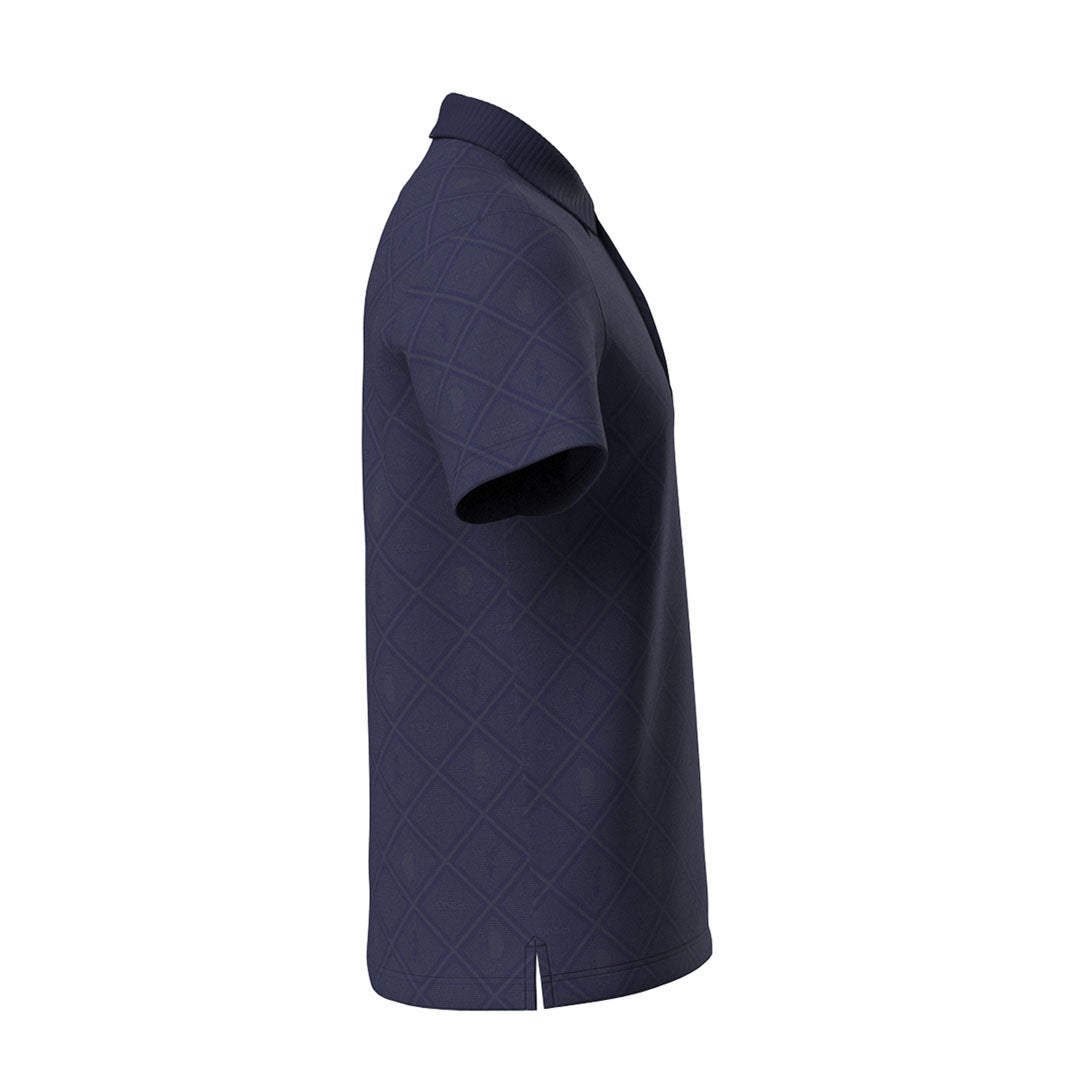 ピン アパレル PING APPAREL メンズ バイアスチェックプリントEPIX変形ストレッチサッカー半袖ポロシャツ (NATIVE) PIMA62Z ネイビー 詳細9