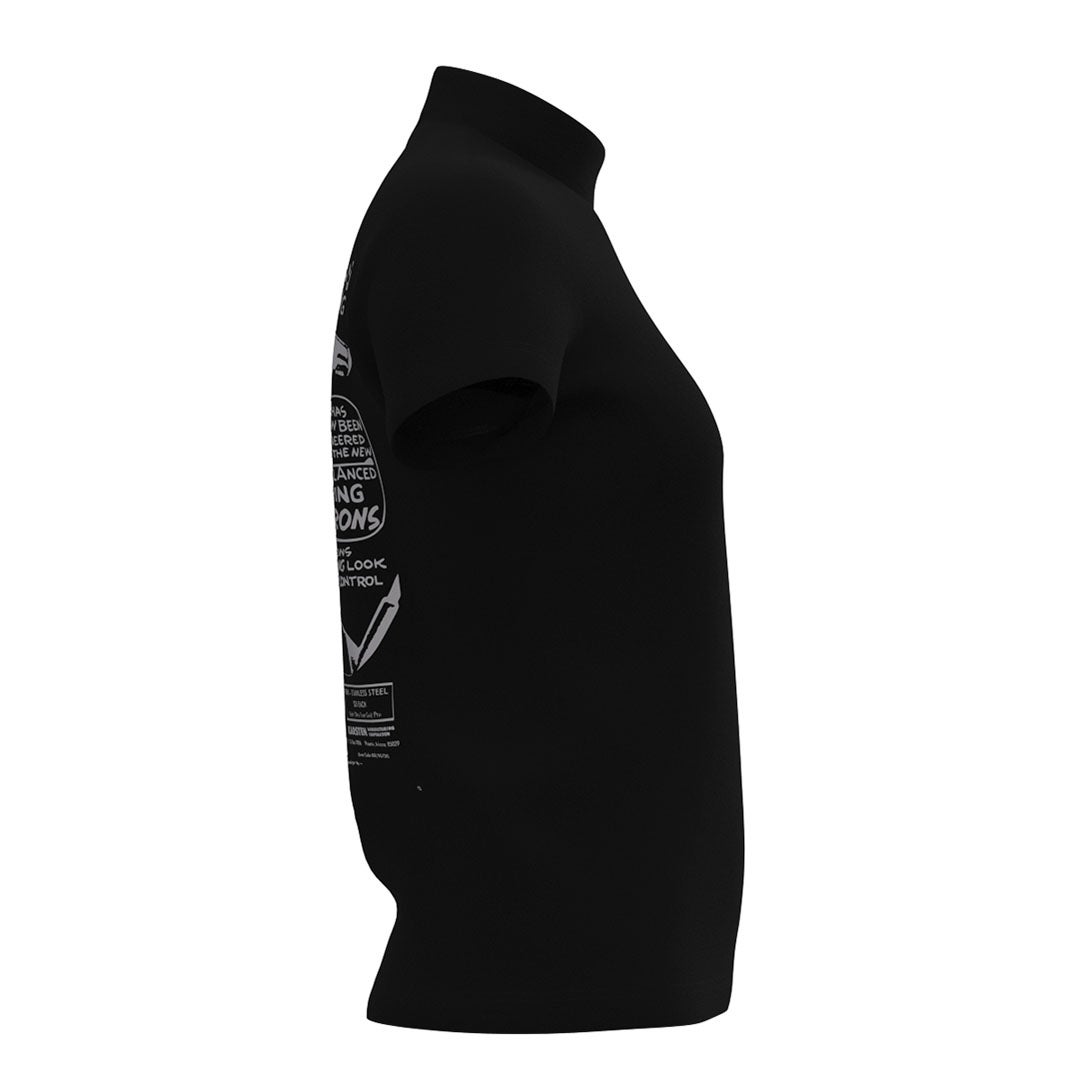 PING APPAREL ピンアパレル レディース 半袖シャツ ブラック　詳細3