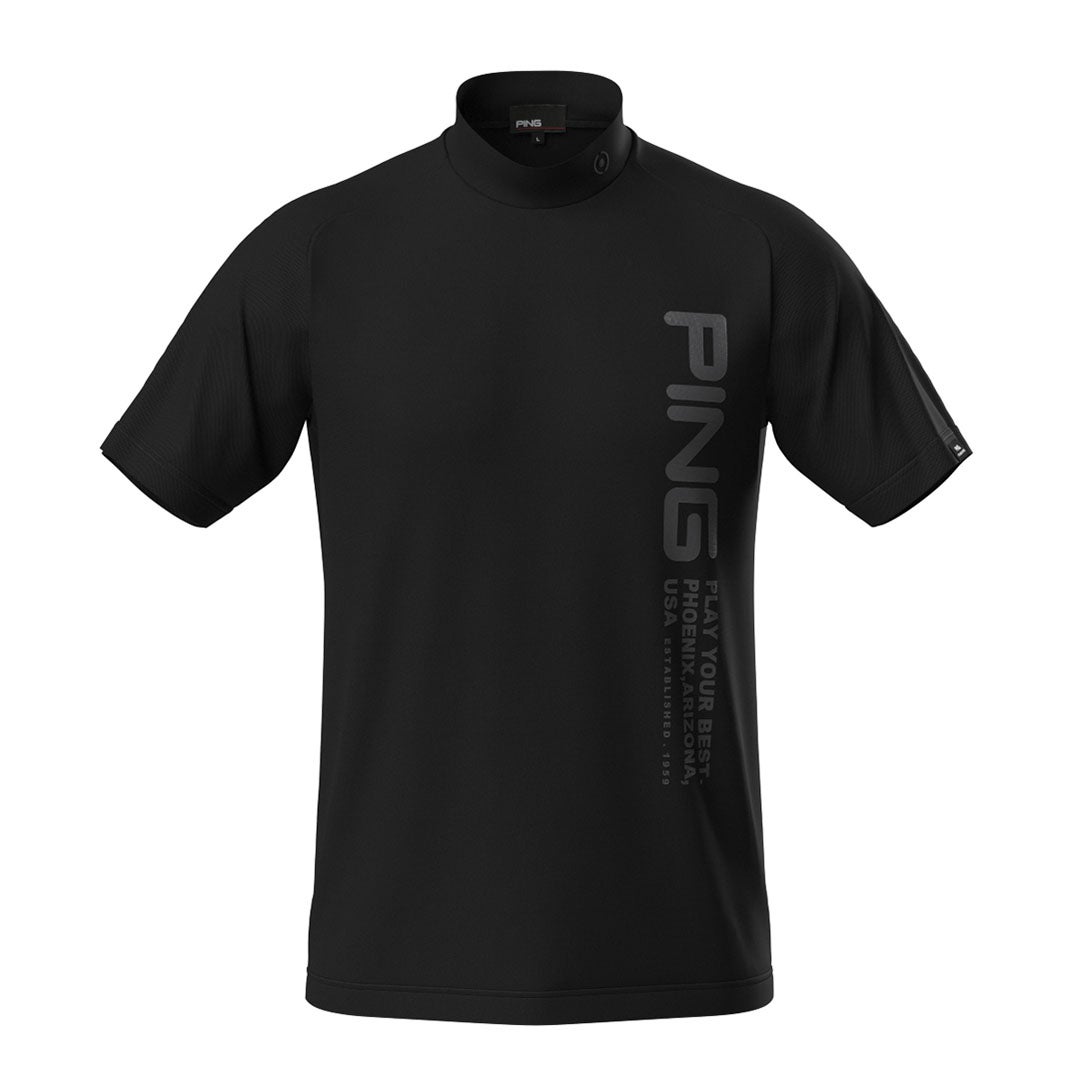 PING APPAREL ピンアパレル メンズ 半袖シャツ ブラック