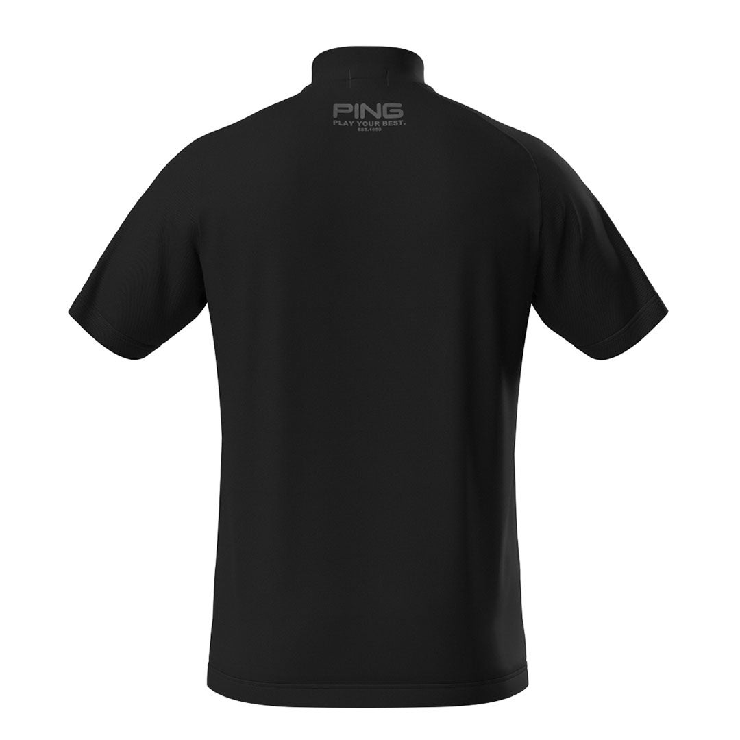 PING APPAREL ピンアパレル メンズ 半袖シャツ ブラック 背面