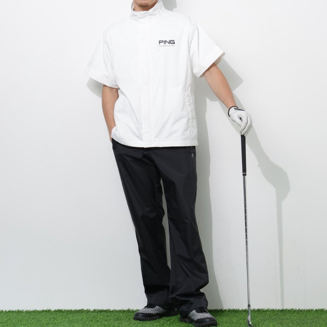 PING APPAREL ピンアパレル メンズ レインウェア上下セット ホワイト 詳細2