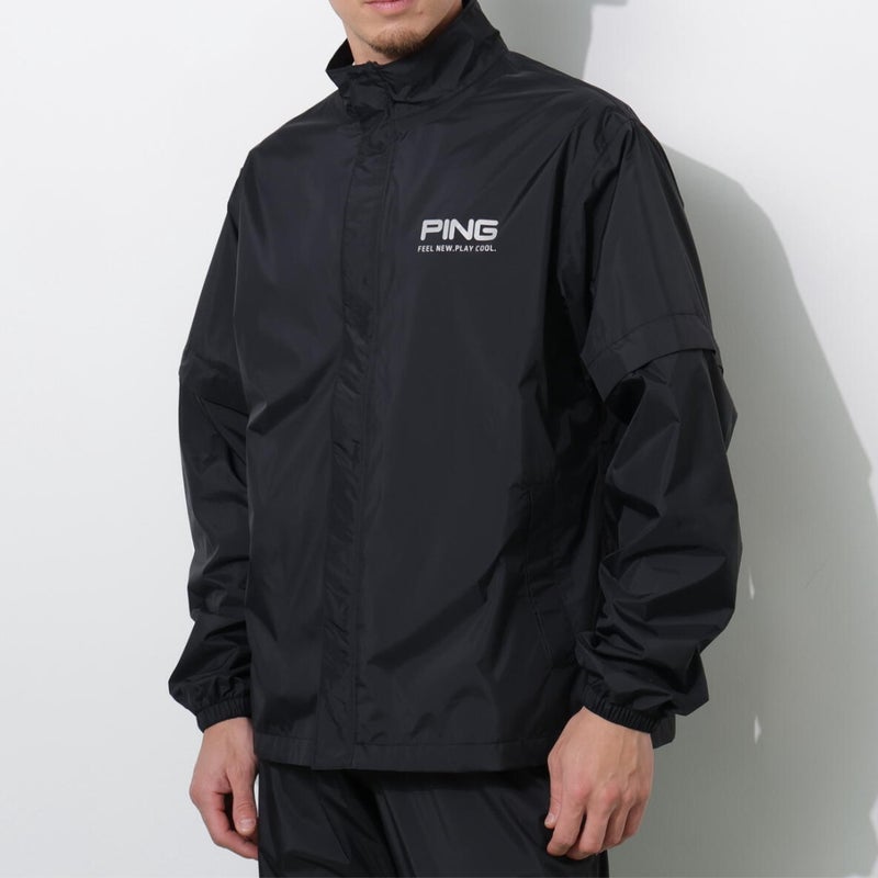PING APPAREL ピンアパレル メンズ レインウェア上下セット ブラック 詳細3