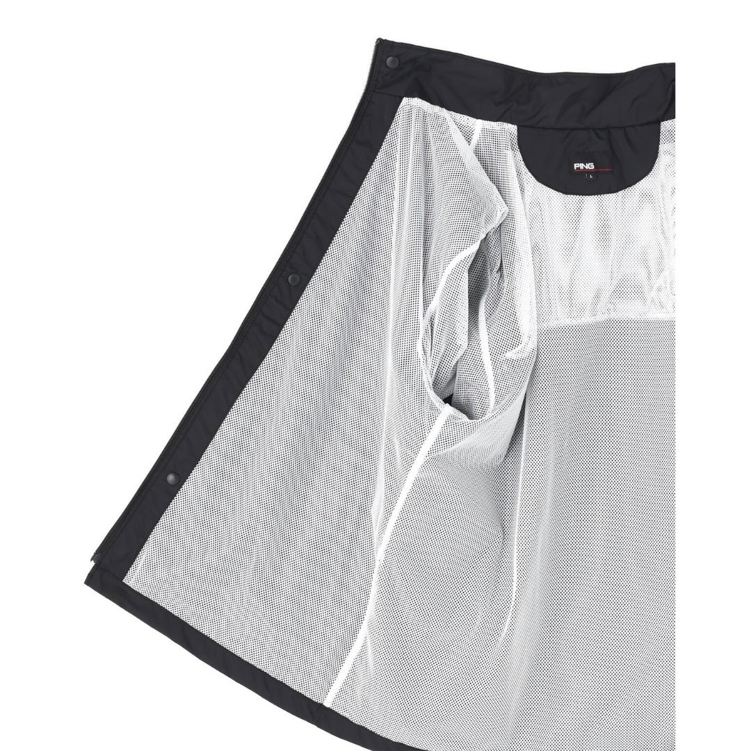 PING APPAREL ピンアパレル メンズ レインウェア上下セット ブラック 詳細13