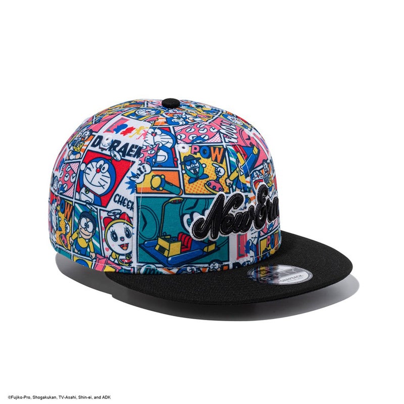 [ニューエラ]メンズ 9FIFTY ドラえもん コミック オールオーバープリント ブラックバイザー 詳細5