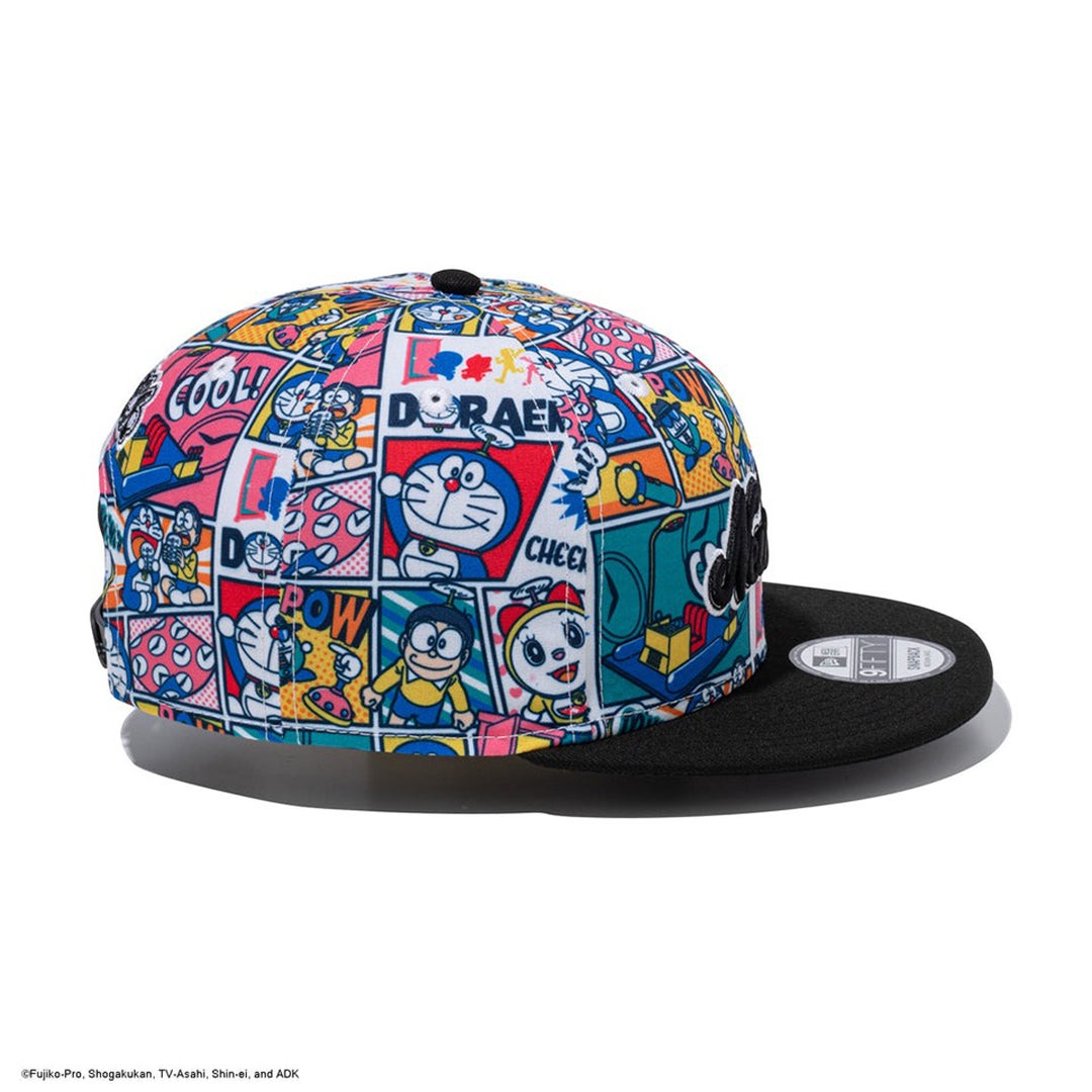 [ニューエラ]メンズ 9FIFTY ドラえもん コミック オールオーバープリント ブラックバイザー 詳細6