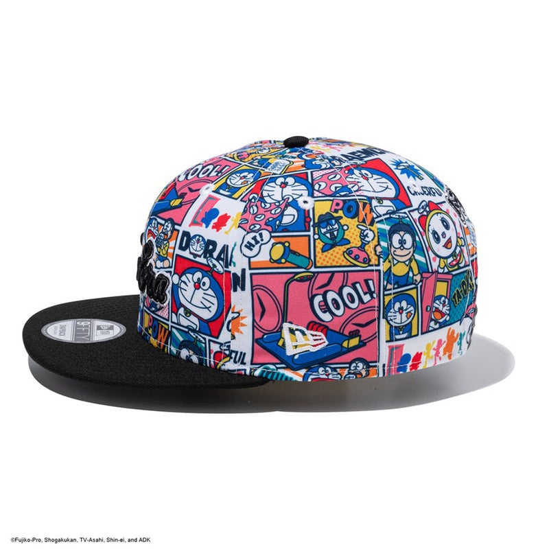 [ニューエラ]メンズ 9FIFTY ドラえもん コミック オールオーバープリント ブラックバイザー 詳細7