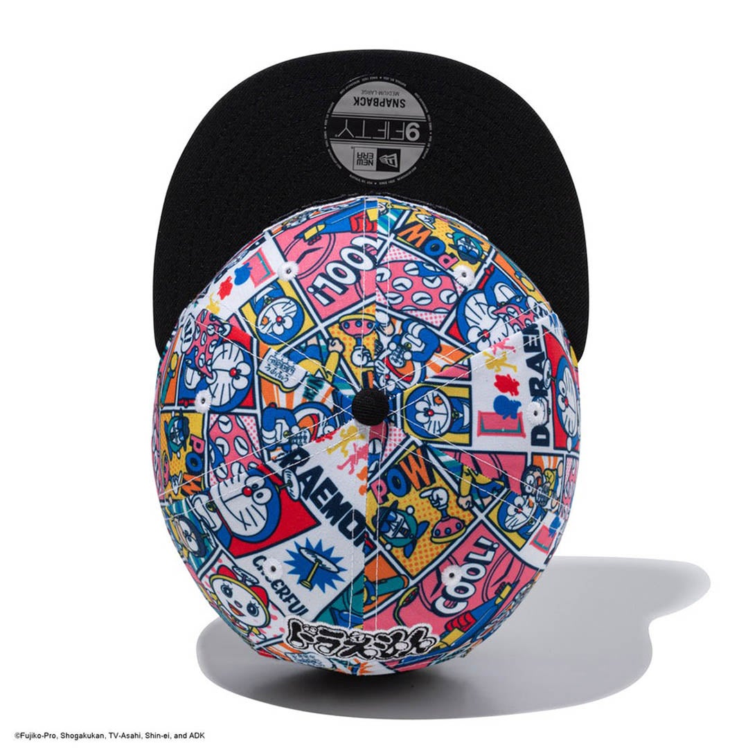 [ニューエラ]メンズ 9FIFTY ドラえもん コミック オールオーバープリント ブラックバイザー 詳細9