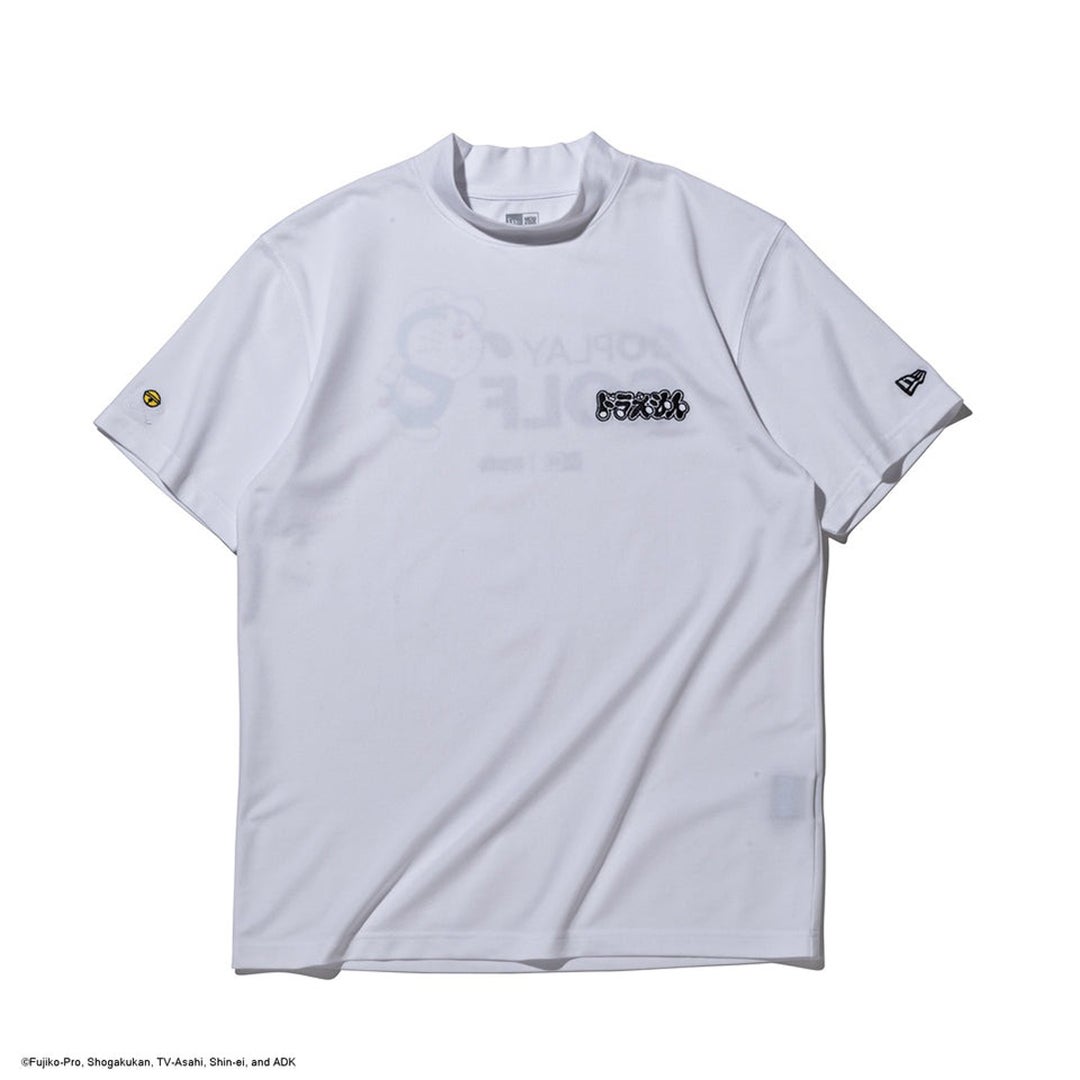 [ニューエラ]メンズ [ゴルフ] 半袖 鹿の子 ミッドネック Tシャツ ドラえもん ホワイト　詳細2