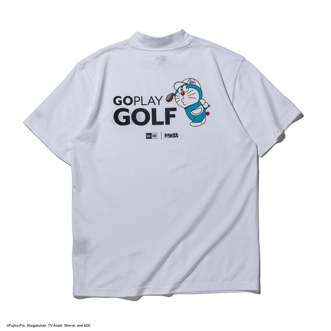 [ニューエラ]メンズ [ゴルフ] 半袖 鹿の子 ミッドネック Tシャツ ドラえもん ホワイト　詳細3