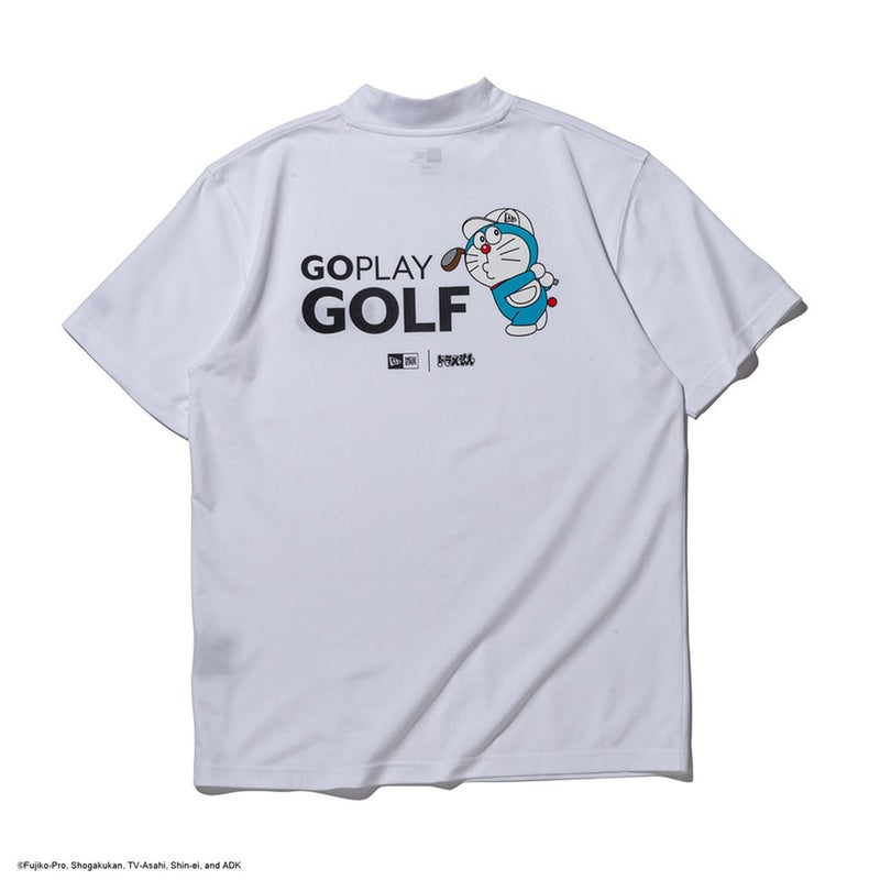 [ニューエラ]メンズ [ゴルフ] 半袖 鹿の子 ミッドネック Tシャツ ドラえもん ホワイト　詳細3