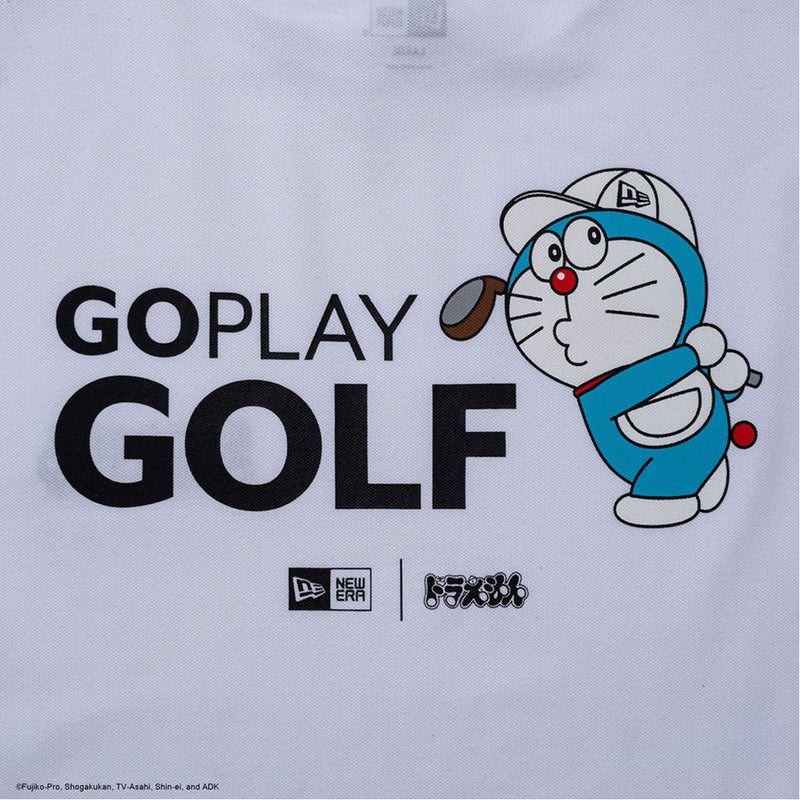 [ニューエラ]メンズ [ゴルフ] 半袖 鹿の子 ミッドネック Tシャツ ドラえもん ホワイト　詳細4