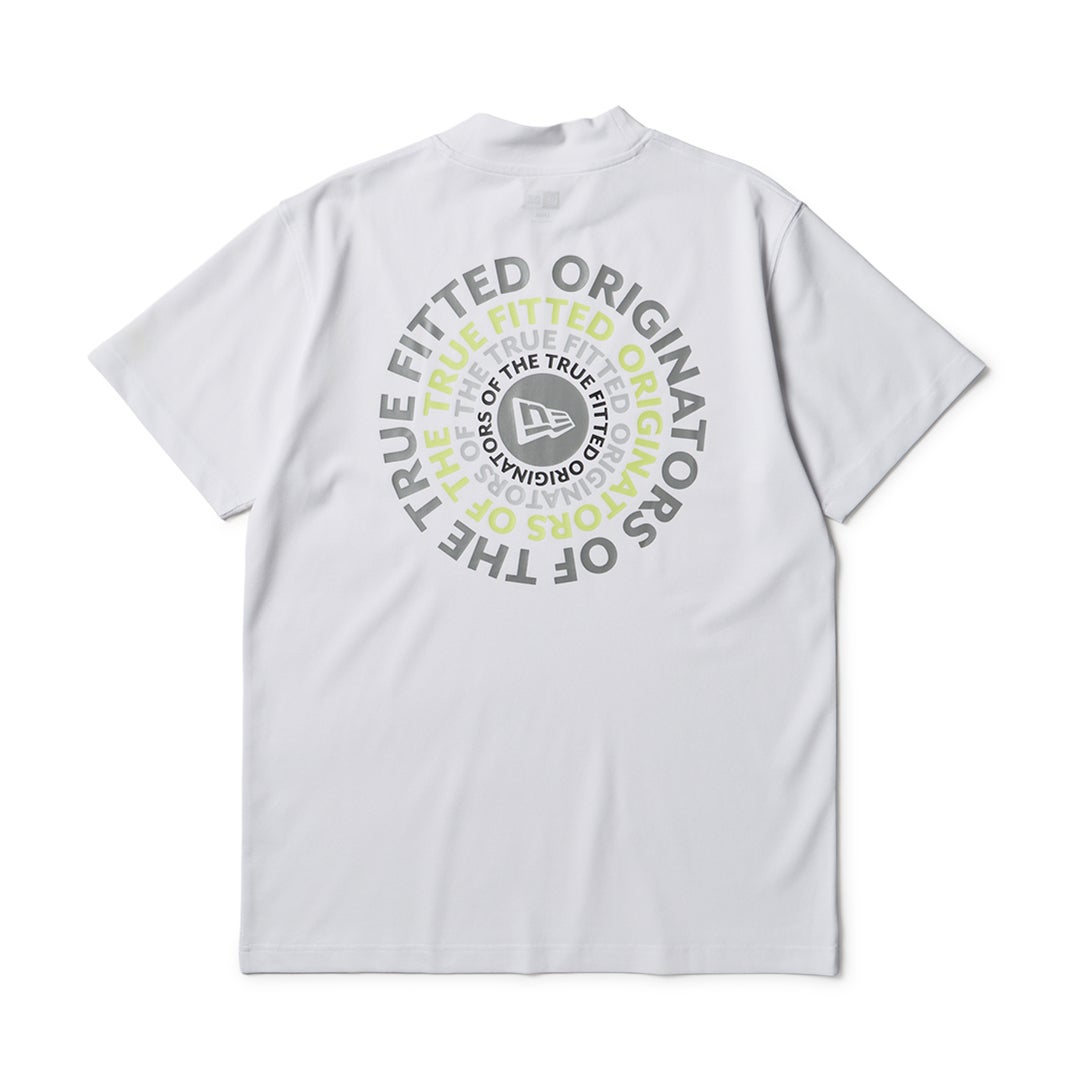 [ニューエラ]メンズ [Golf] 半袖 ミッドネック Tシャツ Circle OOTTF ホワイト　詳細1