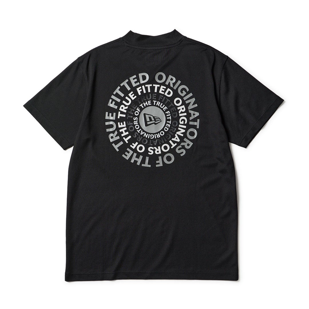 [ニューエラ]メンズ [Golf] 半袖 ミッドネック Tシャツ Circle OOTTF ブラック 詳細1