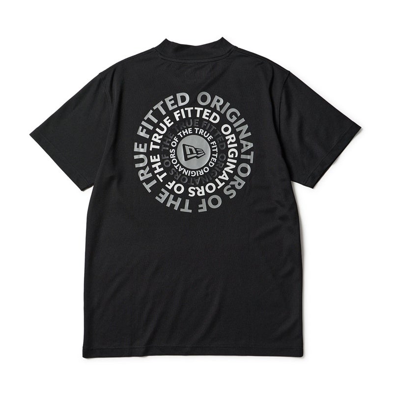 [ニューエラ]メンズ [Golf] 半袖 ミッドネック Tシャツ Circle OOTTF ブラック 詳細1