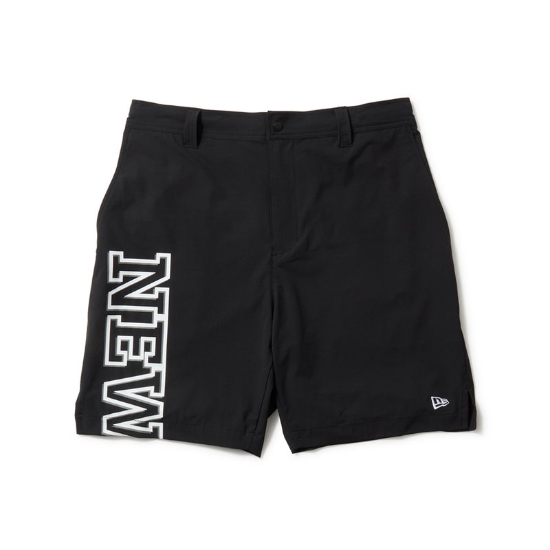 [ニューエラ]メンズ [Golf] ショートパンツ Turf & Surf Shorts Outline Logo ブラック　詳細1