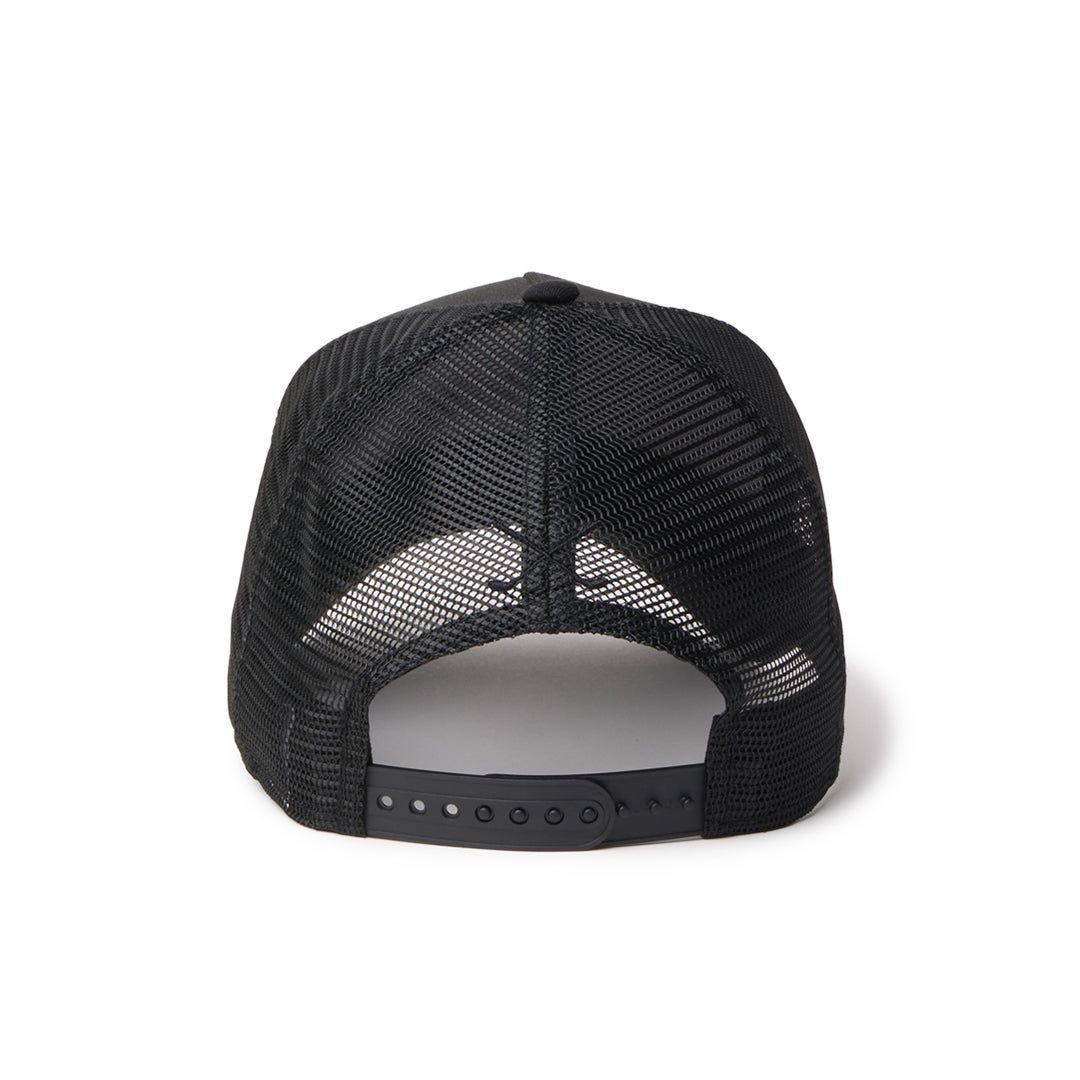 [ニューエラ]メンズ [GOLF] 9FORTY A-Frame トラッカー Metal Logo メタルパッチ ブラック　詳細6
